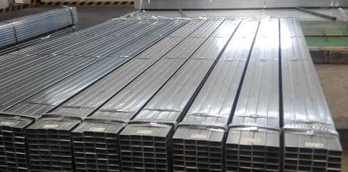 Magazijn gebouw materiaal structuur Square Black Pipe