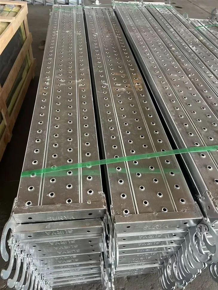 480 mm brede gegalvaniseerde stalen plank voor framesteigers